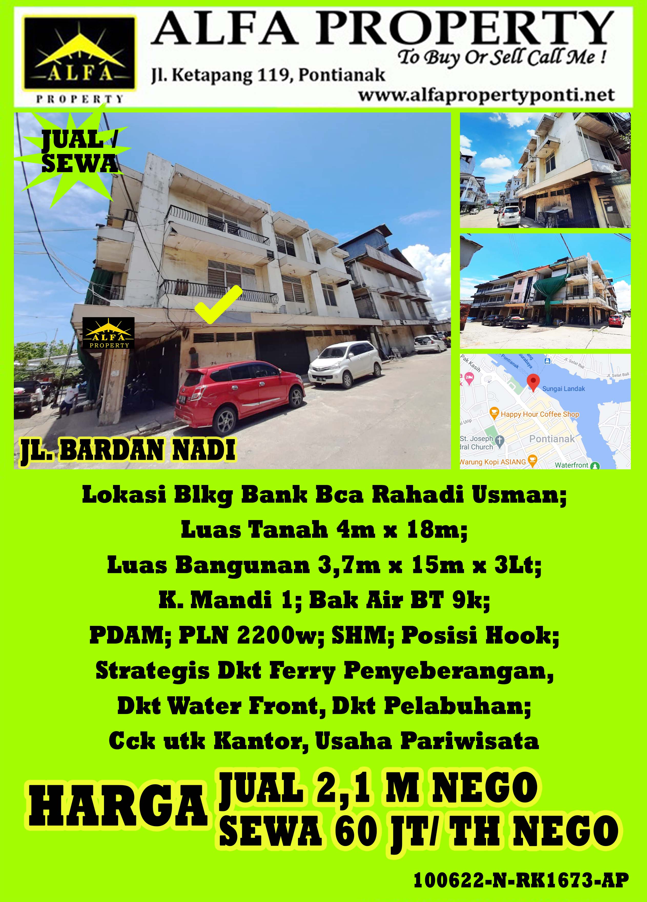 Ruko Bardan Nadi, Pontianak, Kalimantan Barat